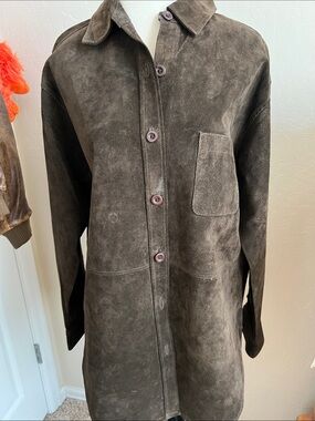 High Sierra Brown Suede Trench Coat